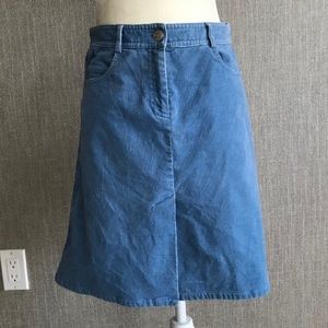 LILLY PULITZER Blue Corduroy A Line Skirt ⭐️